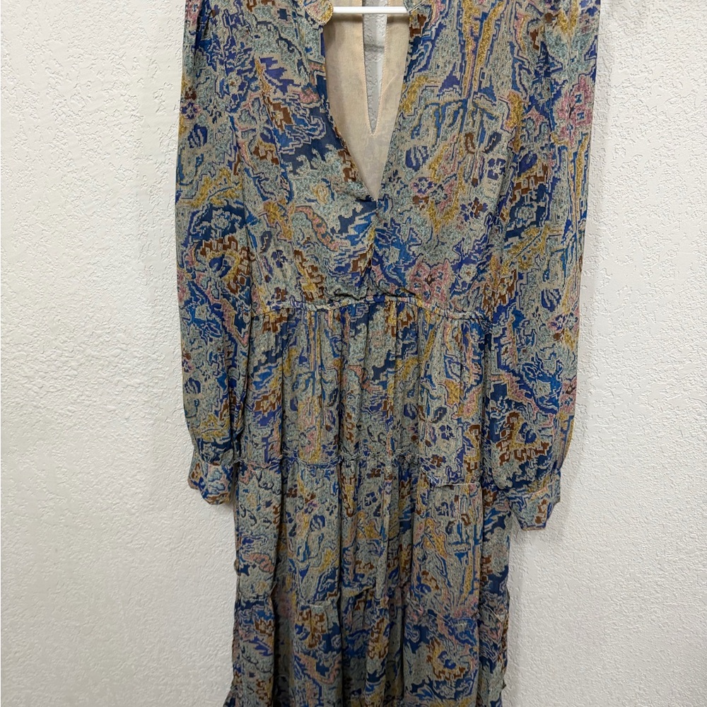Elan Multicolor Long Sleeve Dress